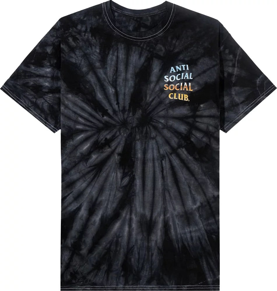 Anti Social Social Club - Thermal Internal Tie Dye Tee 'Black'
