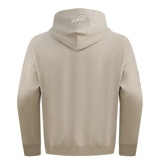 Pro Standard - NFL DETROIT LIONS NEUTRAL DROP SHOULDER FLC PO HOODIE - Taupe