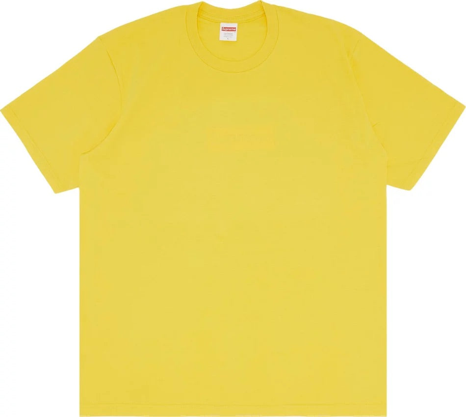 Supreme - Tonal Box Logo Tee 'Yellow'
