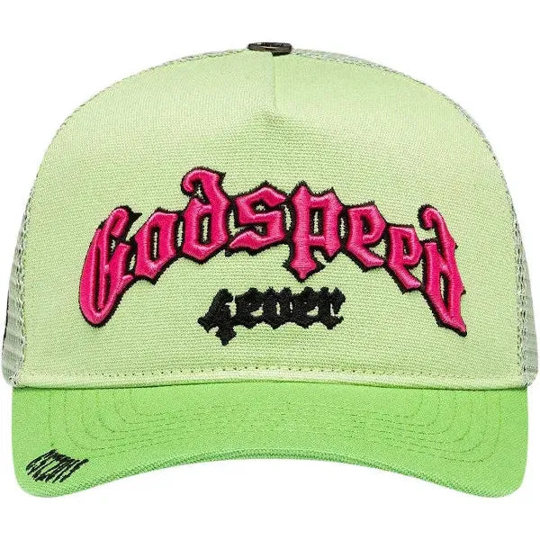 Godspeed Forever Trucker Hat (Lime/Pink)