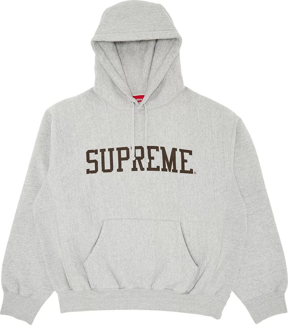 Supreme - Varsity Hooded Sweatshirt 'Heather Grey'