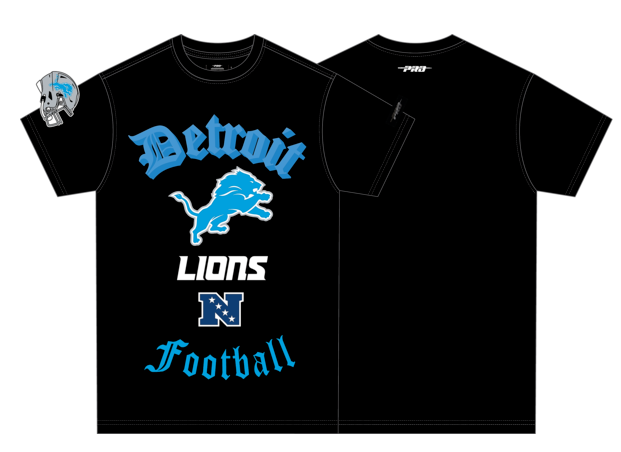 Pro Standard - Detroit Lions Old English SJ Tee 'Black'
