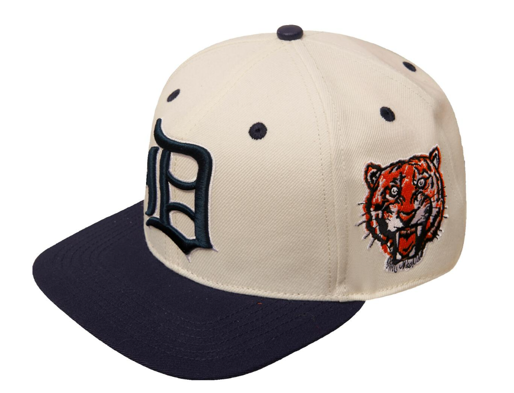 Pro Standard - Detroit Tigers Classic Primary Logo Snapback Hat 'Cream'