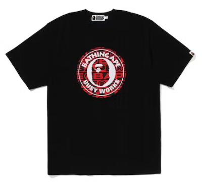 BAPE - Lux Sport Pattern Busy Works Tee 'Black'