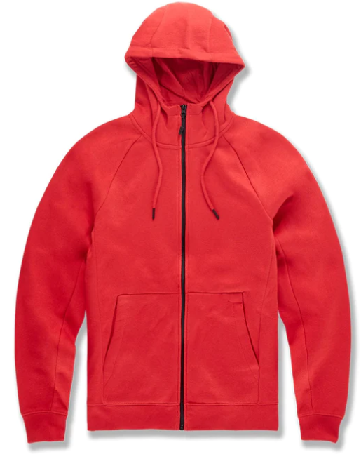Jordan Craig - Zip Up Hoodie 'Red'