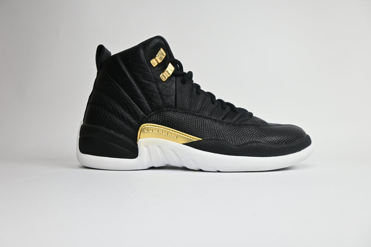 Jordan 12 Retro Black Metallic Gold White (W) - AO6068-007 display picture 2