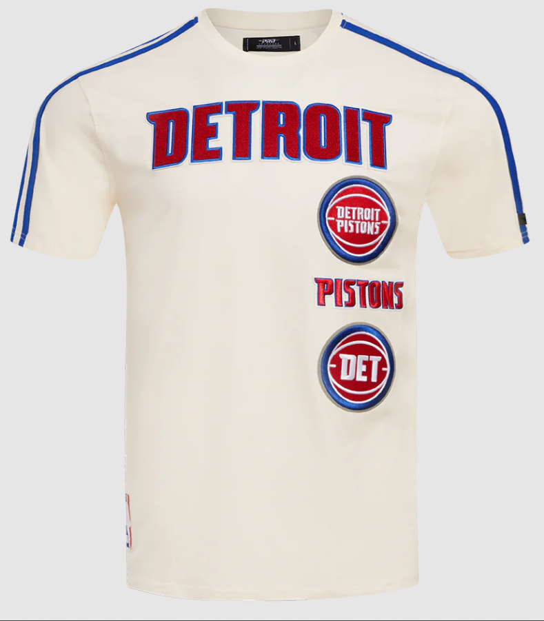 Pro Standard- Detroit Pistons Retro Classic Tee 'Cream'