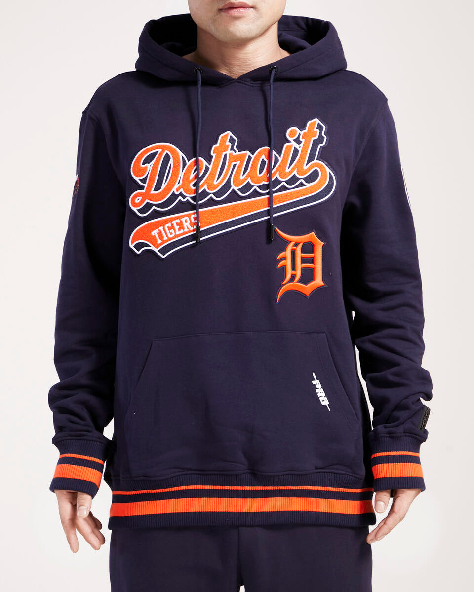 Pro Standard - Detroit Tigers Script Tail Hoodie 'Navy'