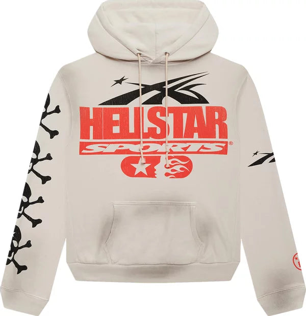 Hellstar - If You Dont Like Us Beat Us Hoodie 'White'