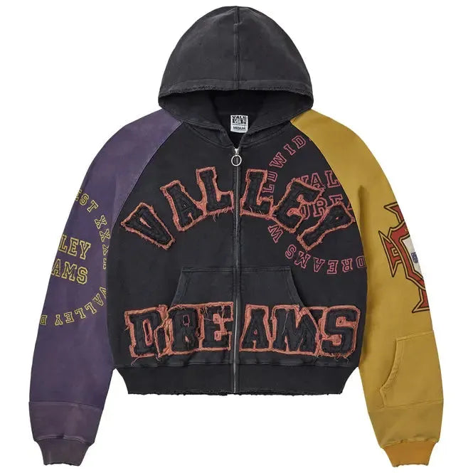 Vale Forever Crest Zip Up 'Purple/Black/Yellow'