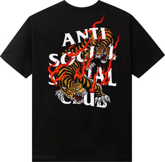 Anti Social Social Club Tiger Blood T-Shirt 'Black'