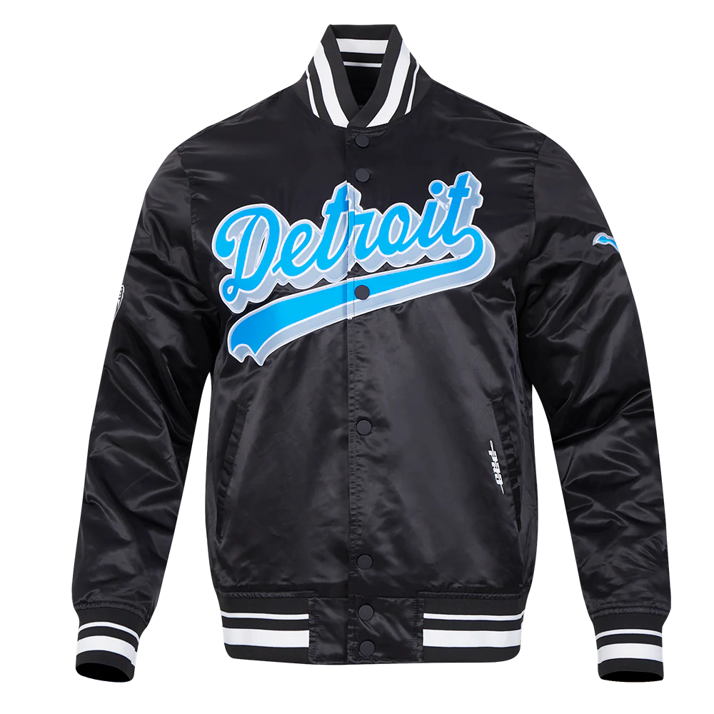 Pro Standard- NFL DETROIT LIONS SCRIPT TAIL MEN'S SATIN JACKET