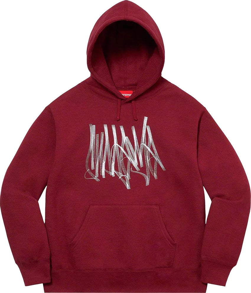 Supreme Tag Hooded Sweatshirt 'Cardinal'