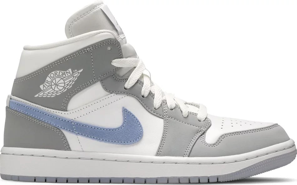 Jordan 1 Mid Wolf Grey Aluminum (Women's) - BQ6472-105