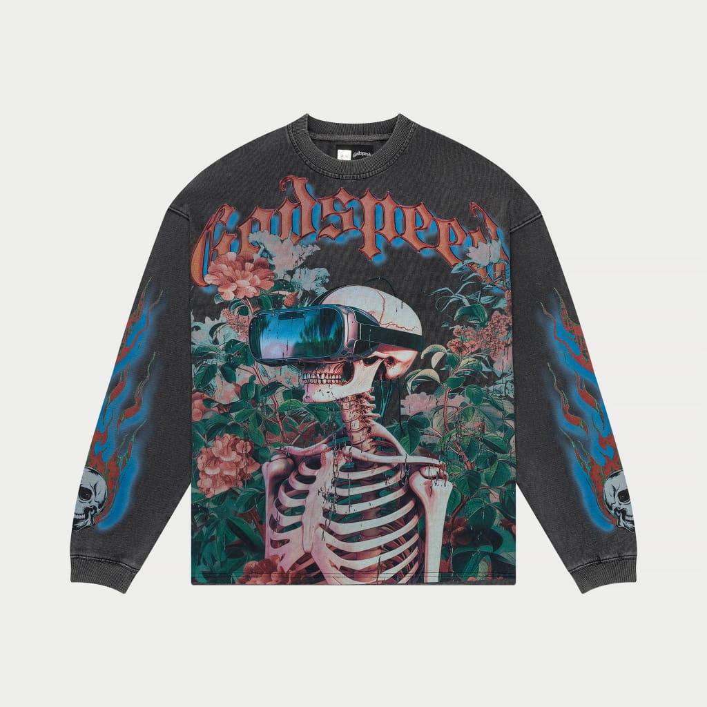 Godspeed - Vision Flowers LS Thermal (Grey Washed)