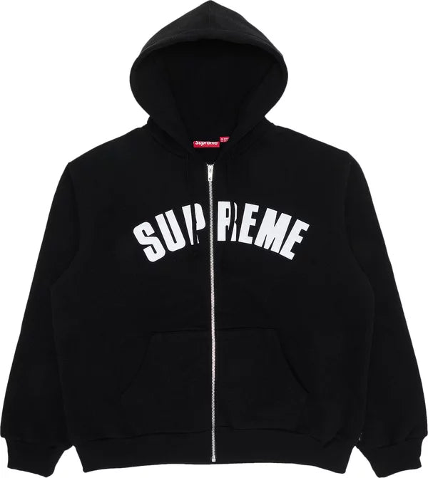 Supreme - Arc Thermal Zip Up Hooded Sweatshirt "Black"