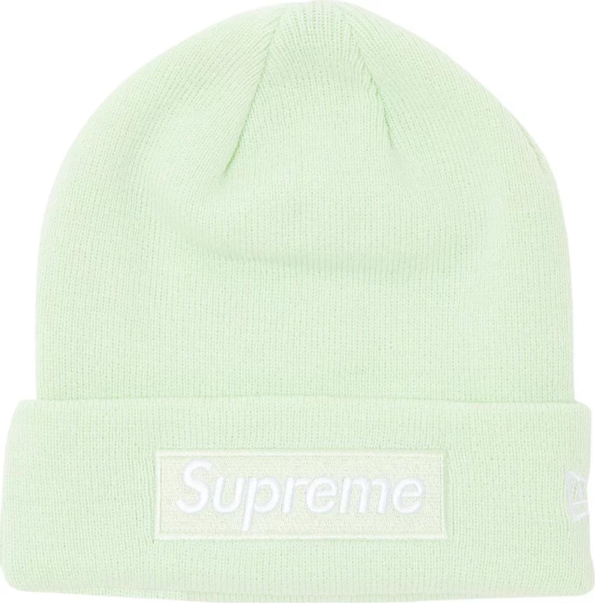 Supreme - New Era Box Logo Beanie 'Light Green'