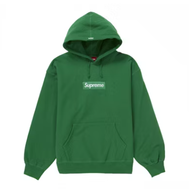 Supreme Box Logo Hooded Sweatshirt (FW24) - Green