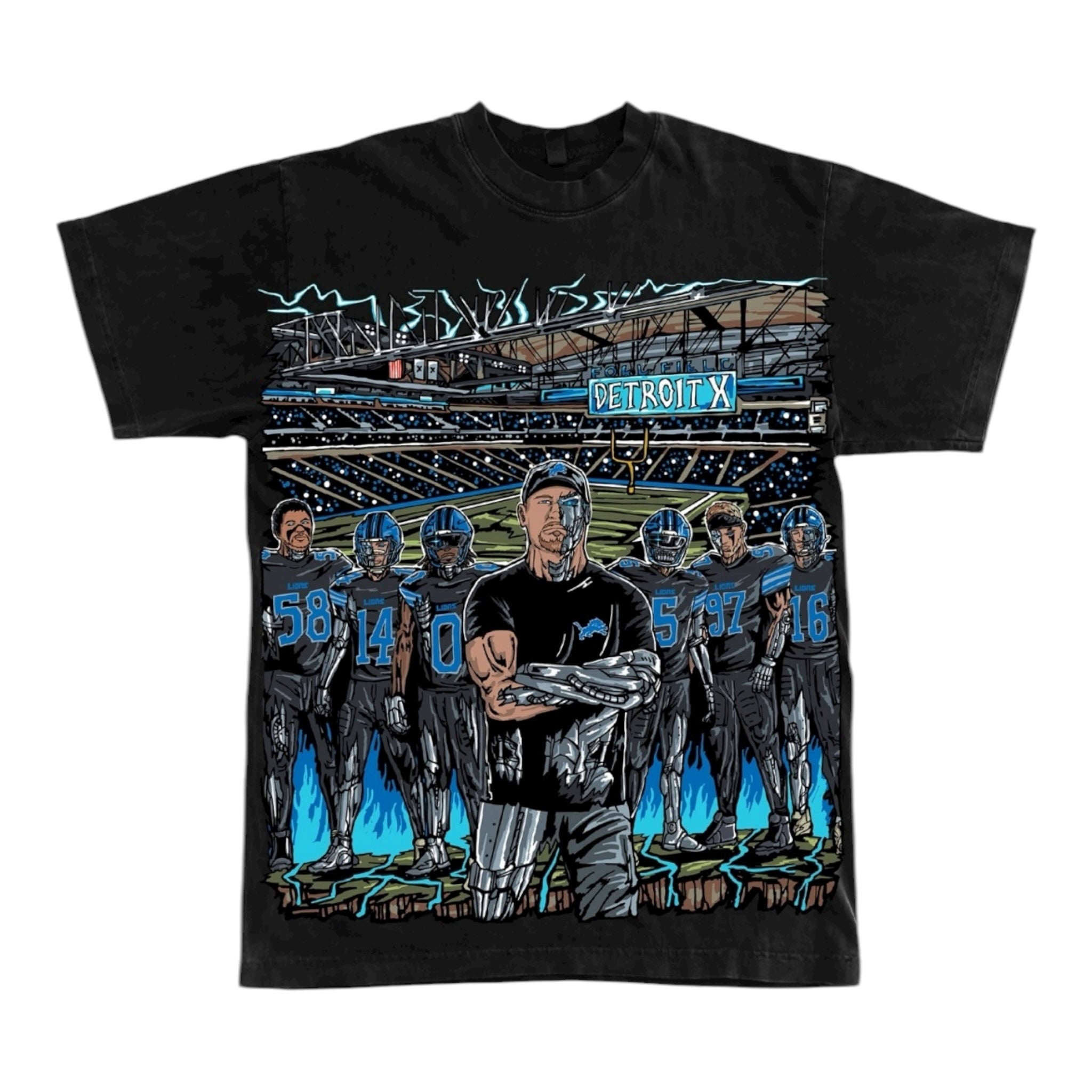 Detroit X Lions Black t-shirt