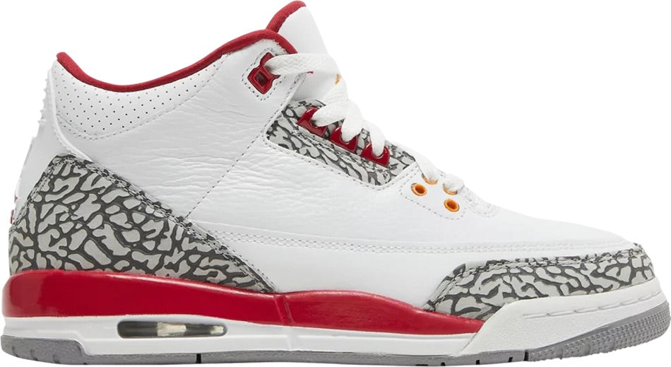 Jordan 3 Retro Cardinal (GS) - 398614-126