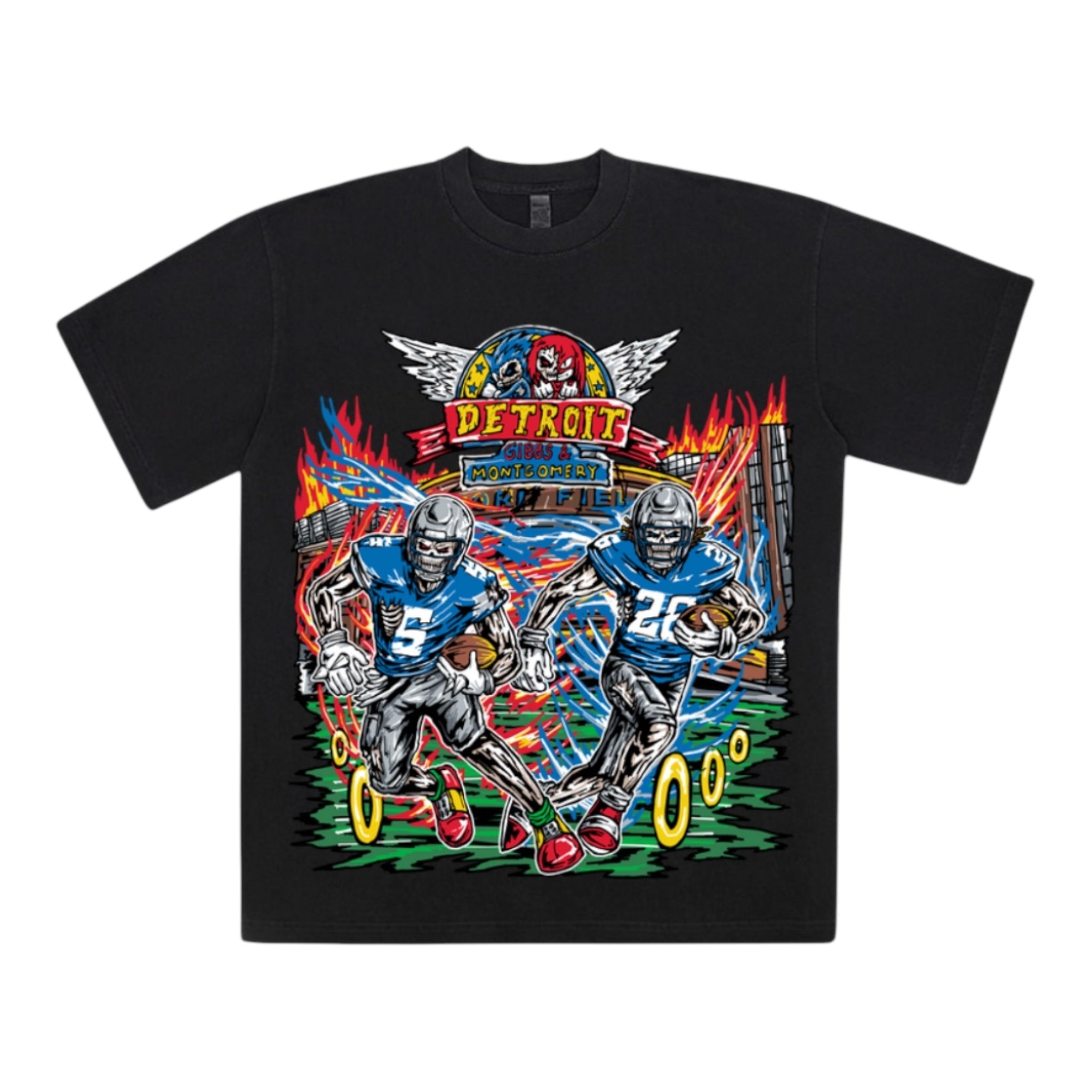 Detroit X Gibbs x MON Black Tee