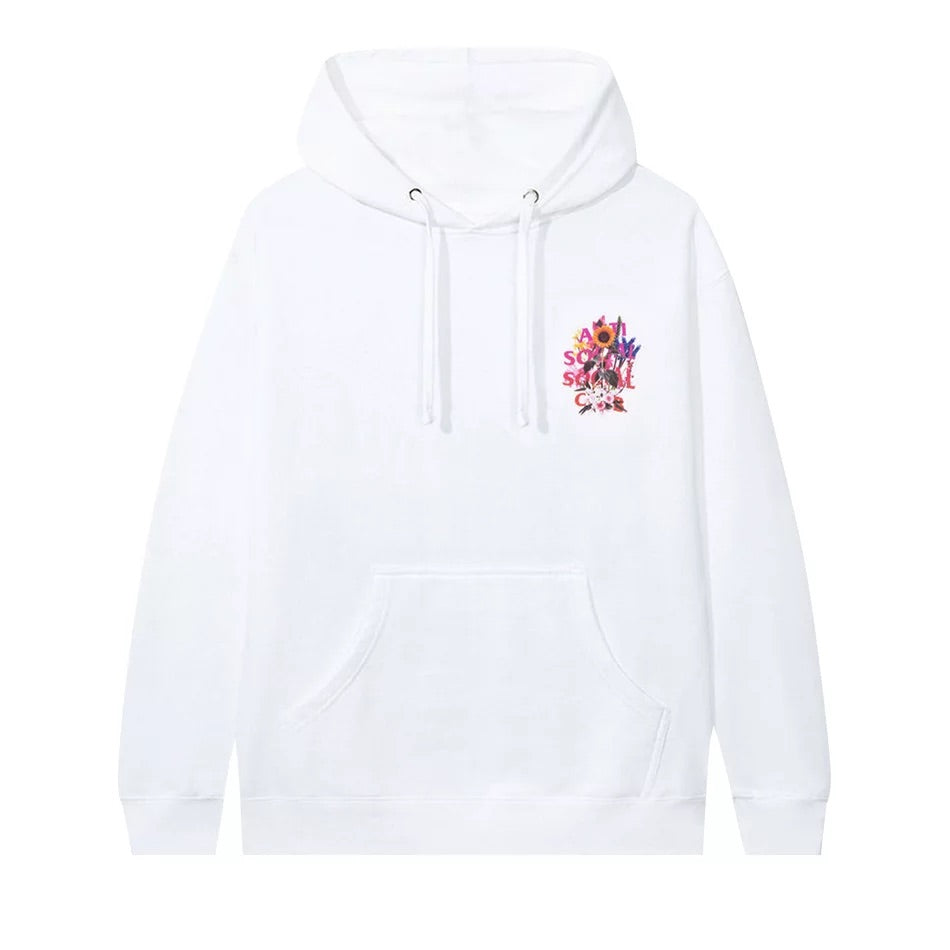 Anti Social Social Club - Bouquet For The Old Days Hoodie 'White'