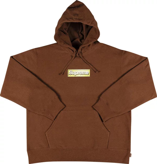 Supreme - Bling Box Logo Hooded Sweatshirt 'Dark Brown'