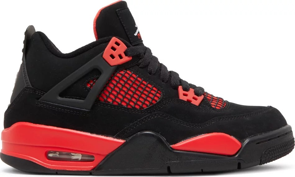 Jordan 4 Retro Red Thunder (GS) - 408452-016