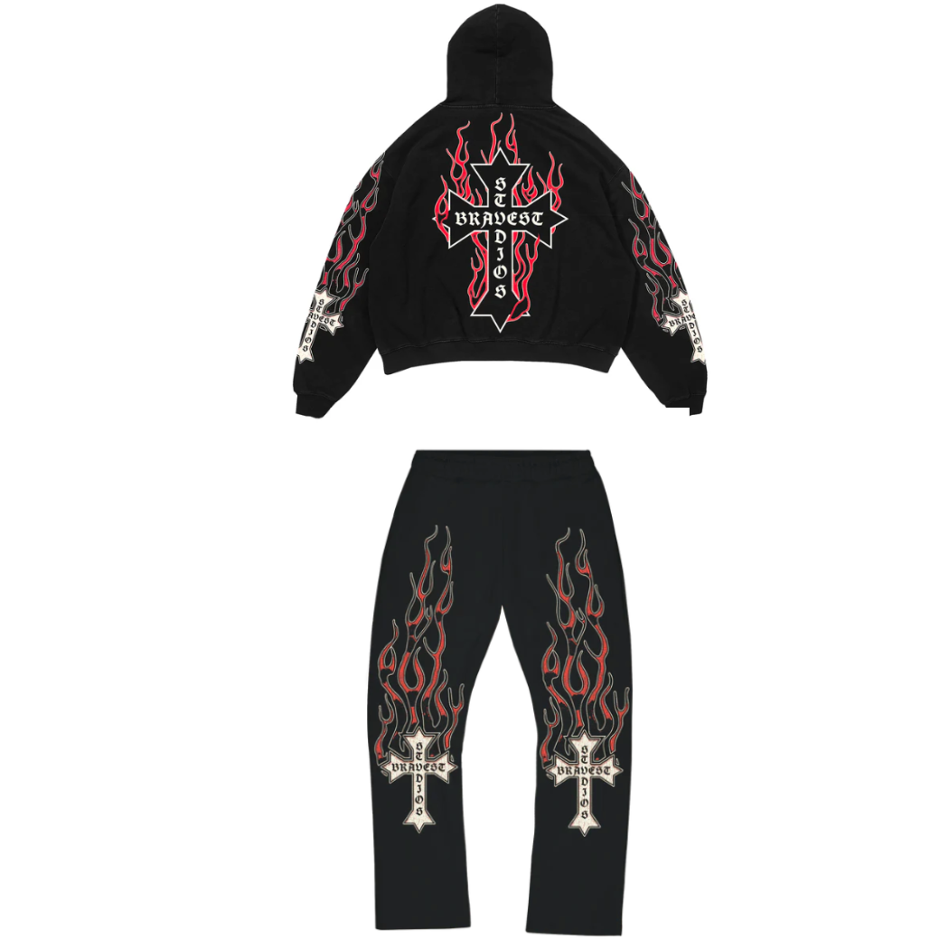 Bravest Flames Sweatsuit (Red)