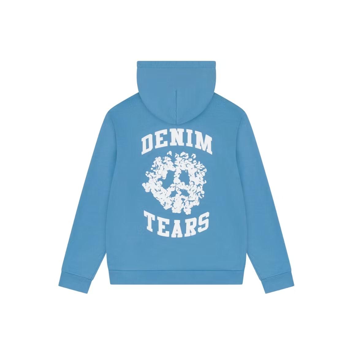Denim Tears Denim University Zip Hoodie Light Blue