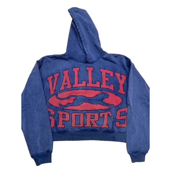 Vale Forever Sports Crest Hoodie Navy/Red