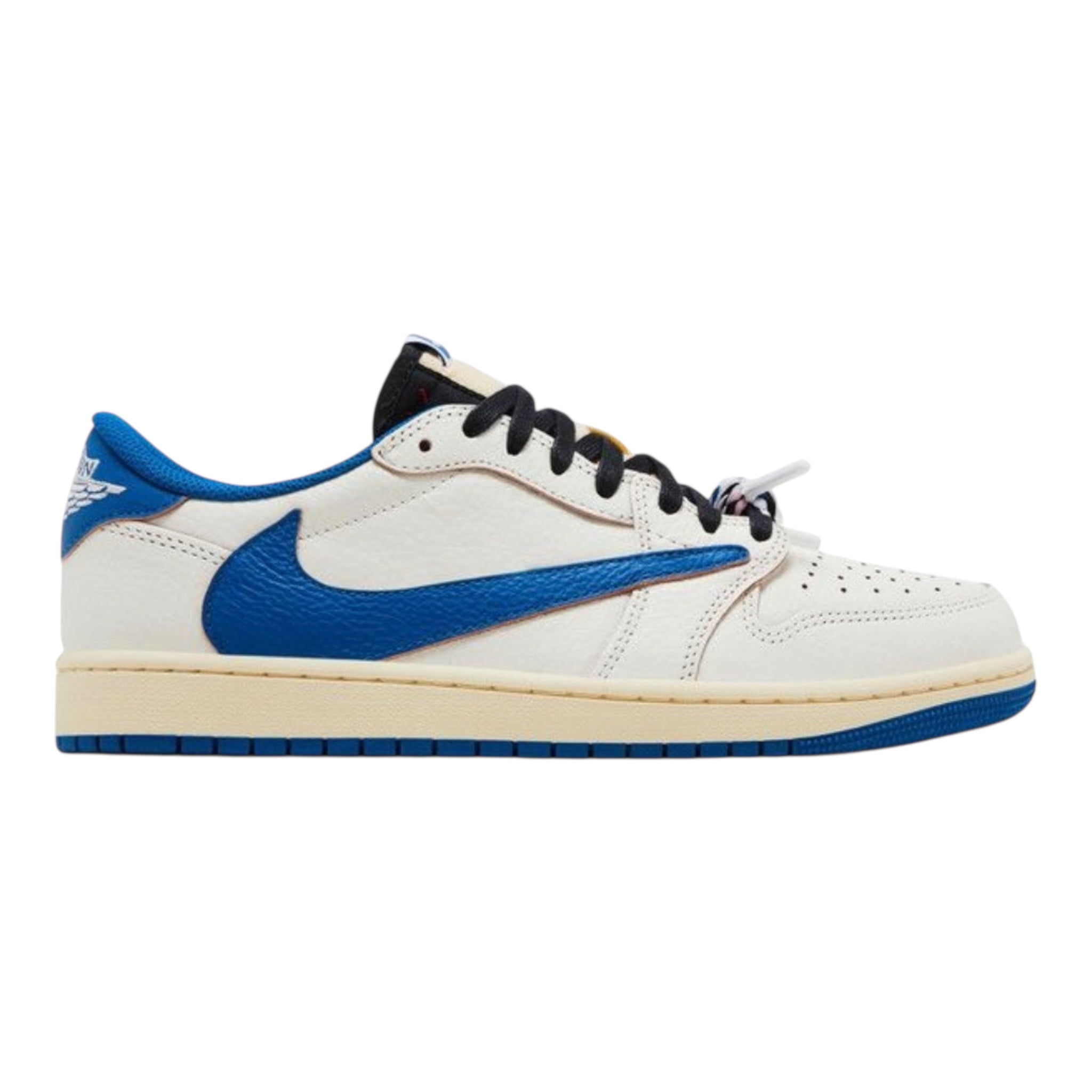 Jordan 1 Retro Low OG SP
Fragment × Travis Scott Sail Military Blue