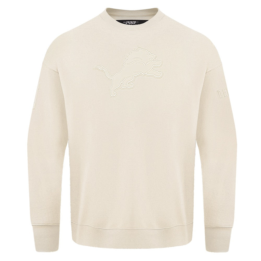 PRO STANDARD - DETROIT LIONS MEN'S CREWNECK SWEATSHIRT NEUTRAL