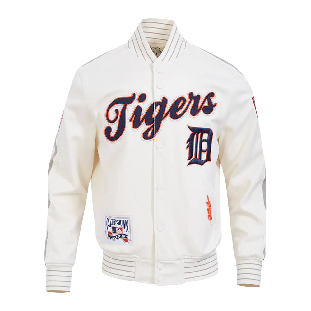 Pro Standard -MLB DETROIT TIGERS COOPERSTOWN LOGO PRO GAME DAY MEN'S DOUBLE KNIT JACKET