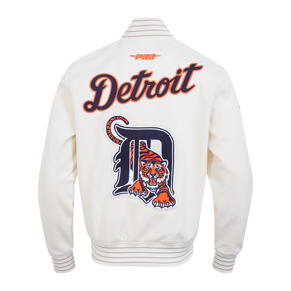 Pro Standard -MLB DETROIT TIGERS COOPERSTOWN LOGO PRO GAME DAY MEN'S DOUBLE KNIT JACKET