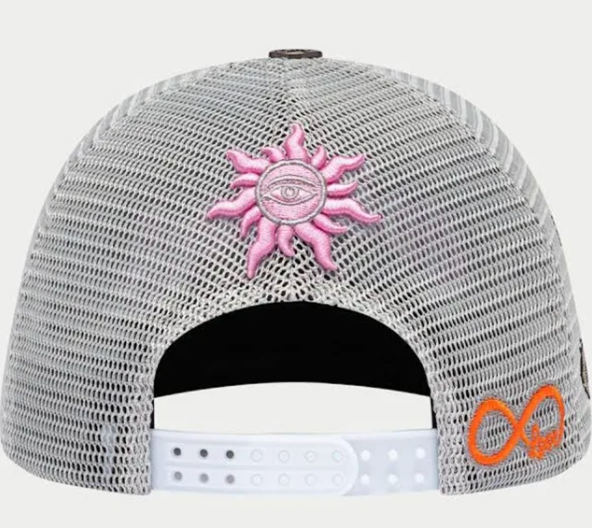 Godspeed Forever Trucker Hat (Grey/Pink)