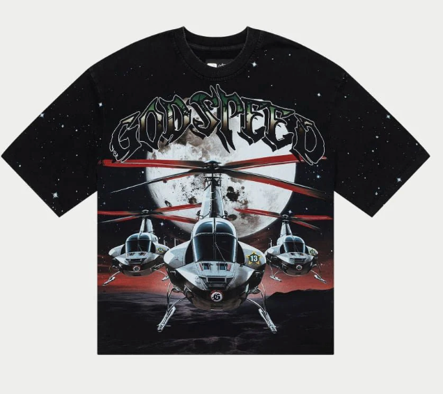 Godspeed - Airstrike T-shirt (Black Wash)