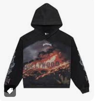 Godspeed - Hollywood Inferno Hoodie ( Grey Wash)