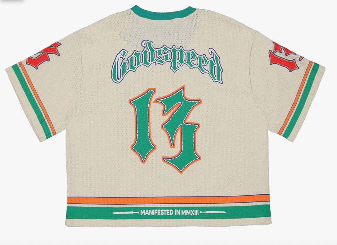 Godspeed First Down Jersey (Bone/Orange)