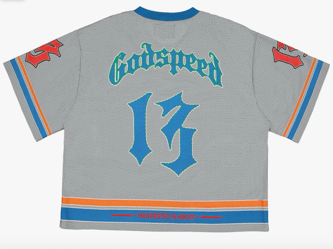 Godspeed First Down Jersey (Grey/Blue)