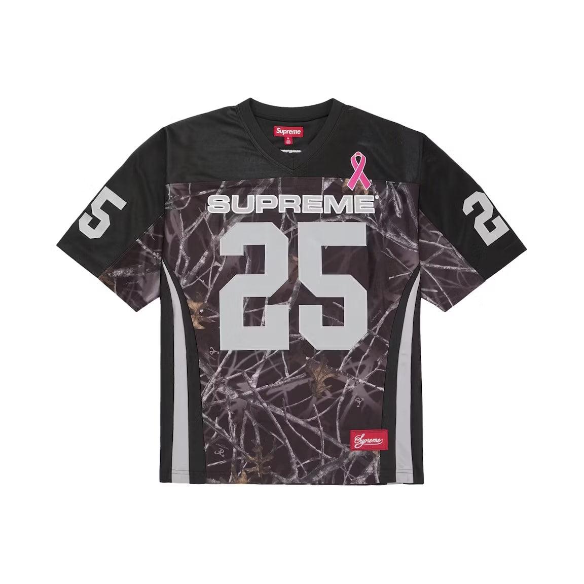 Supreme Breast Cancer Awareness Football Jersey Black