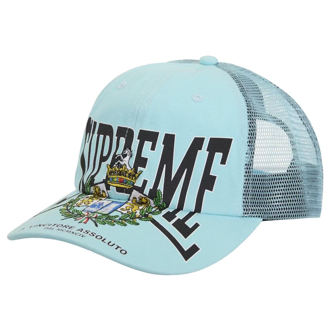 Supreme Crest Mesh Back 6-Panel Light Blue