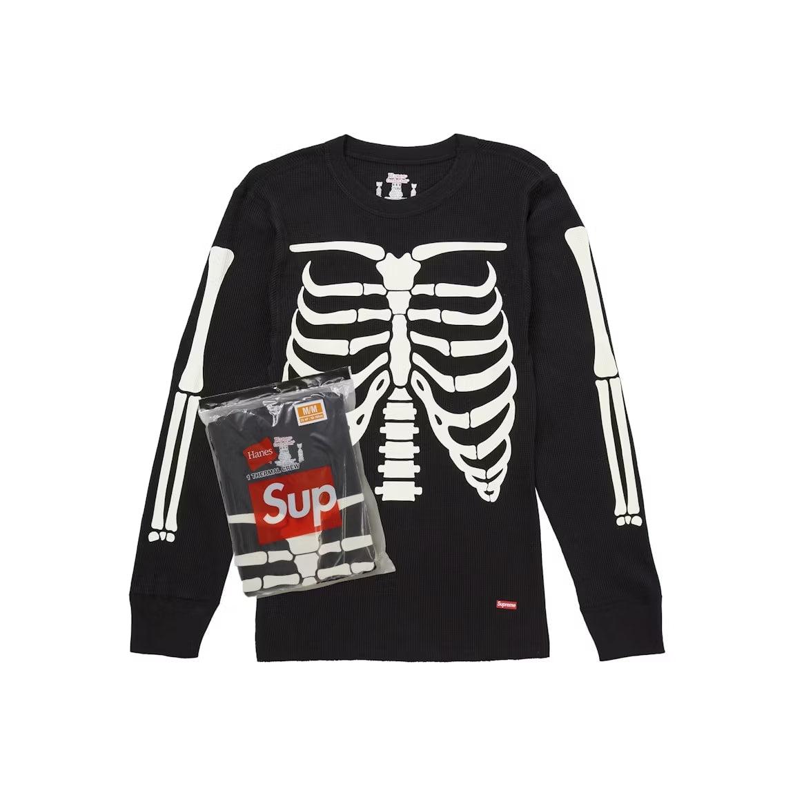 Supreme Hanes Bones Thermal Crew FW25 (1 Pack) Black