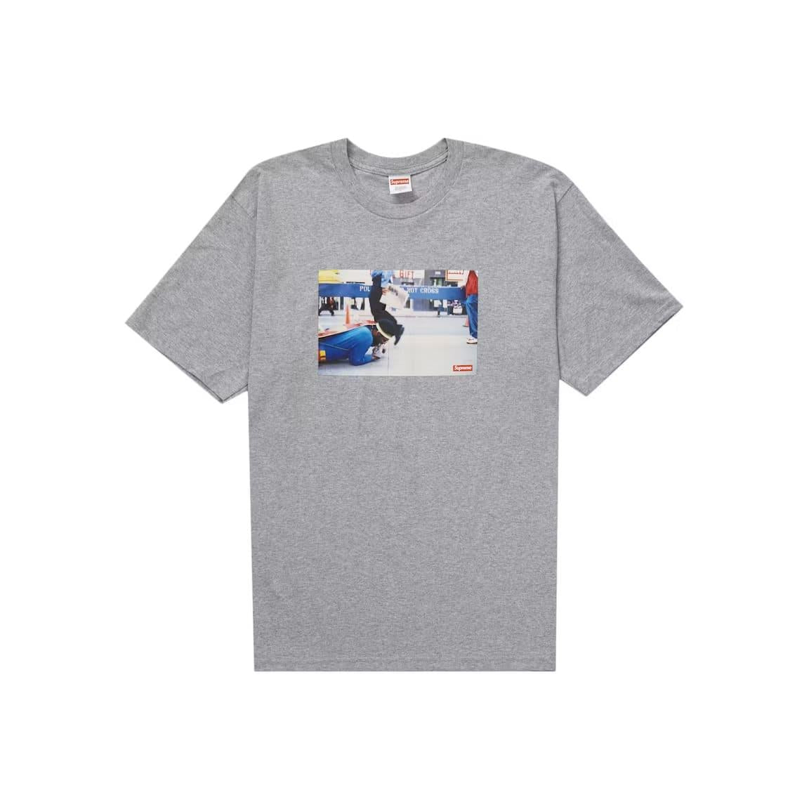 Supreme Pope.L Training Crawl Tee Heather Grey