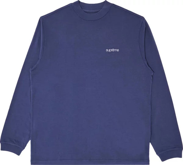 Supreme Mock Neck L/S Top (FW23) Navy