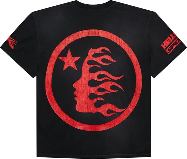 Hellstar - Beat Us! T-Shirt 'Black/Red'