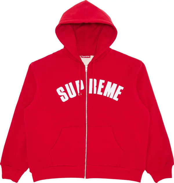 Supreme - Arc Thermal Zip Up Hooded Sweatshirt "Red"