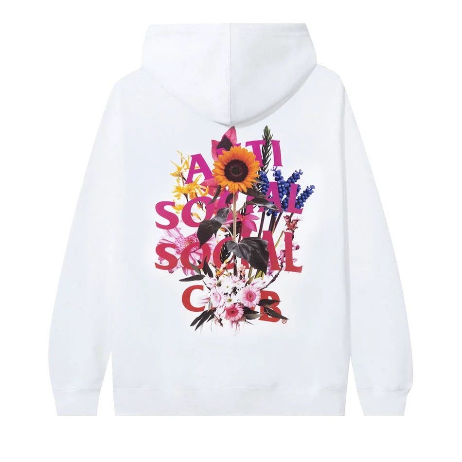 Anti Social Social Club - Bouquet For The Old Days Hoodie 'White'