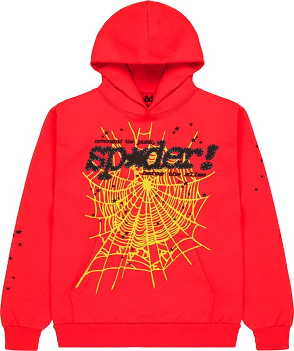 Sp5der P*NK V2 Hoodie Red