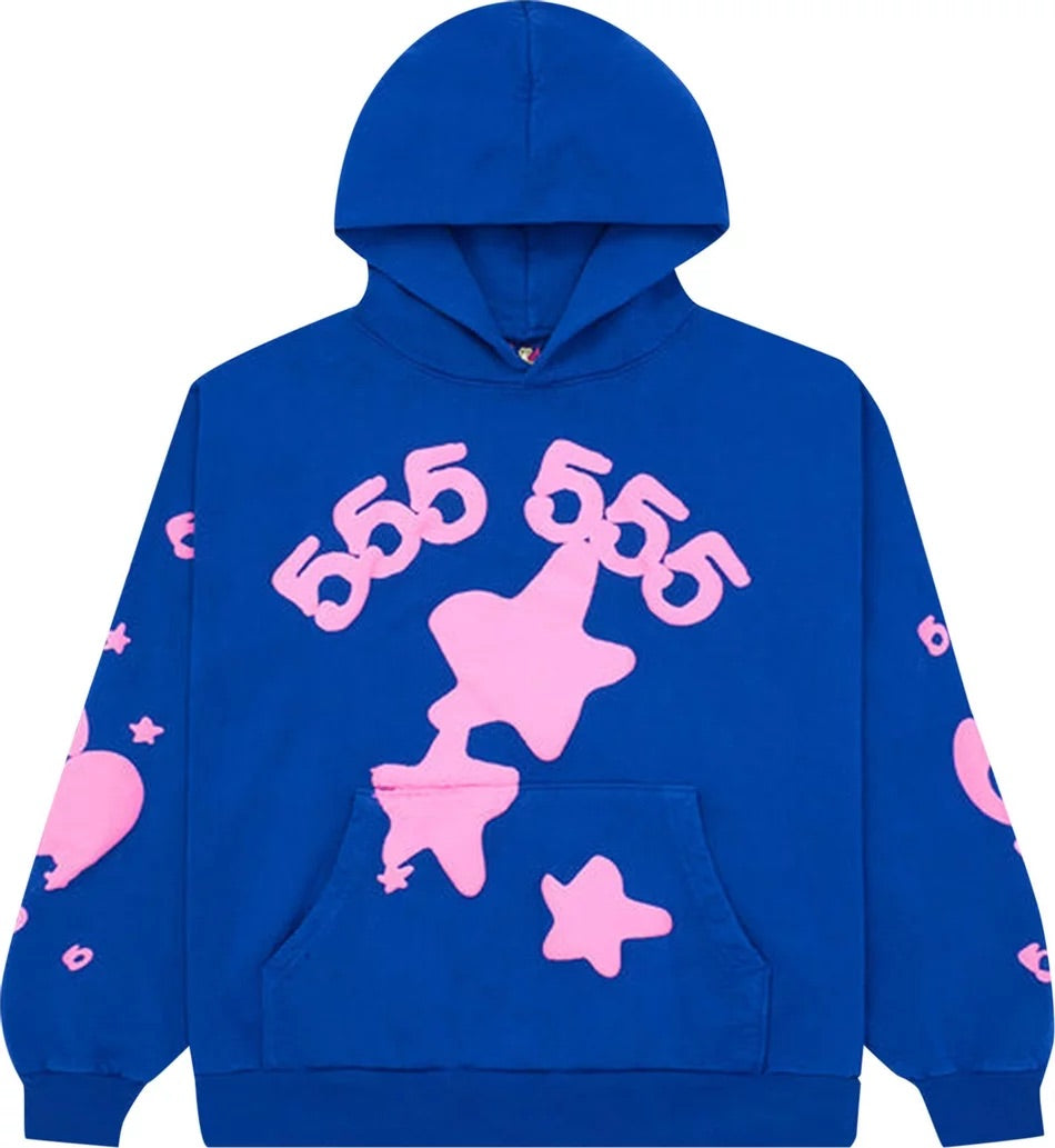 Sp5der - Beluga Hoodie 'Blue'